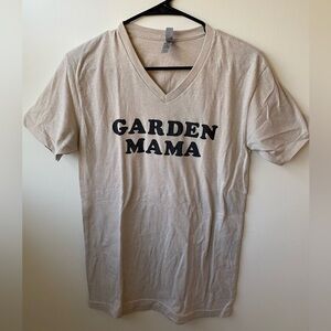 Magnolia Garden Mama Beige V-Neck T-Shirt